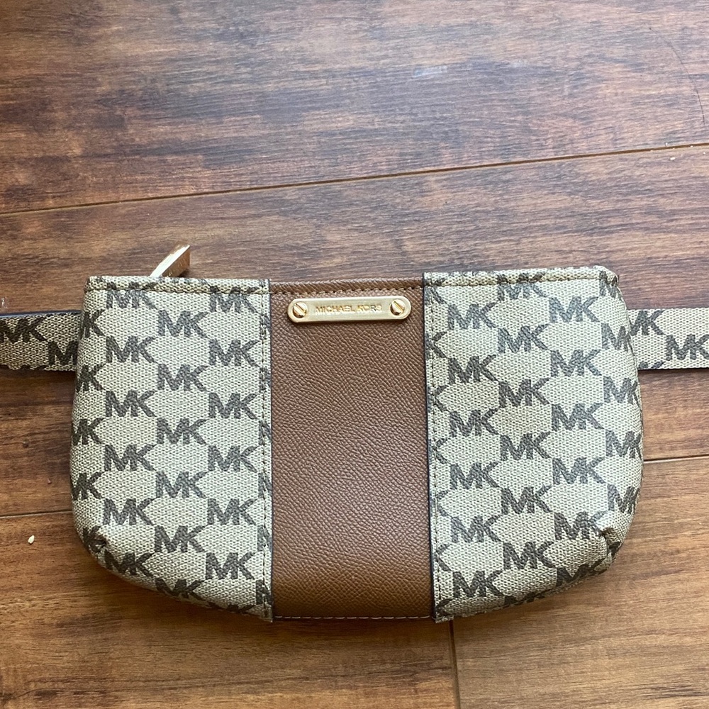 Michael Kors Signature Brown Belt Bag